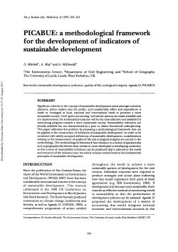 PICABUE: a methodological framework for the development of
