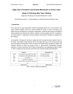 Edge City`s Formation and Grow Study of Yizhuang N Formation and