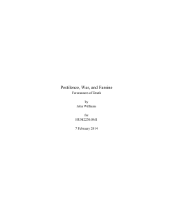 Pestilence, War, and Famine