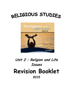 Revision Booklet - St. Edmund`s Girls` School
