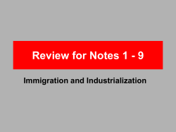 Review for Notes 1