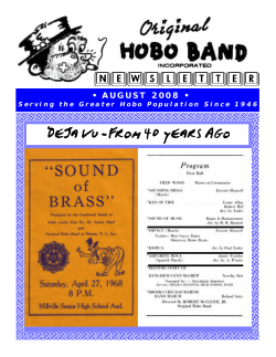 august 2008 - Original Hobo Band