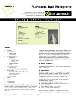 Fluorescent / Dyed Microspheres