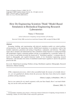 How Do Engineering Scientists Think? Model