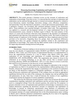 Measuring Knowledge Exploitation and Exploration: An