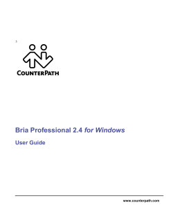 Bria Professional 2.4 User Guide