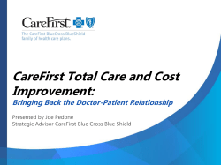 CareFirst Total Care and Cost Improvement