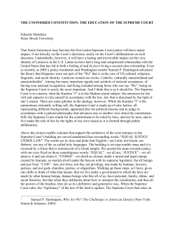 THE UNFINISHED CONSTITUTION: THE