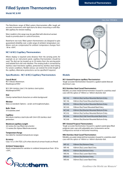 Filled System Thermometers