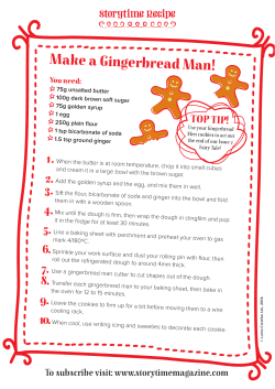 Make a Gingerbread Man!