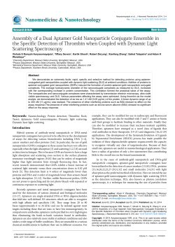 Assembly of a Dual Aptamer Gold Nanoparticle Conjugate