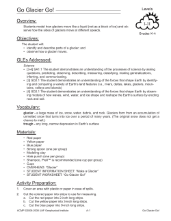 Go Glacier Go! - Arctic Climate Modeling Program