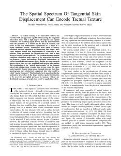 The Spatial Spectrum Of Tangential Skin