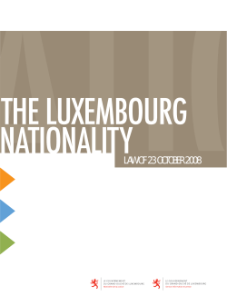 The Luxembourg nationality