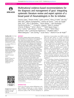 Open Access - Annals of the Rheumatic Diseases