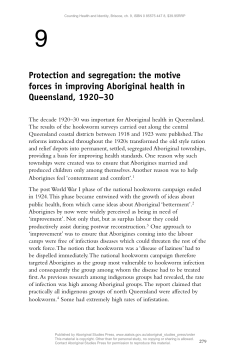 Protection and segregation: the motive forces in improving