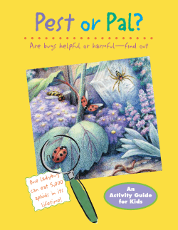 Pest or Pal Activity Guides