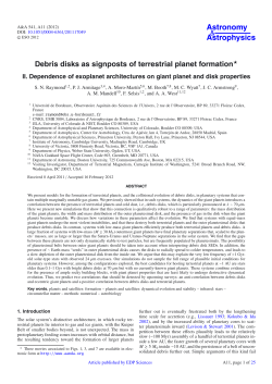 Debris disks as signposts of terrestrial planet formation⋆