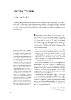 Invisible Women - MIT Press Journals