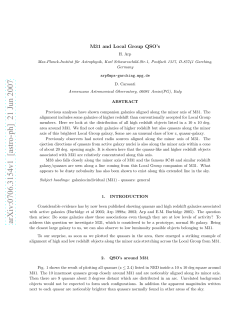M31 and Local Group QSO`s