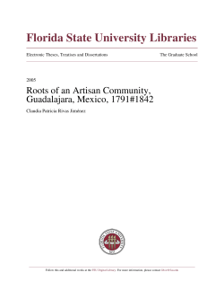 Roots of an Artisan Community, Guadalajara, Mexico, 1791