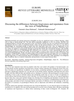 Discussing the differences between forgiveness and repentance