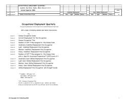 Occupational Employment Quarterly