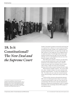 18. Is it Constitutional? The New Deal and the Supreme Court