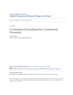 Constitutional Amendment by Constitutional Desuetude
