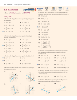 1.6 EXERCISES