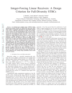 Integer-Forcing Linear Receivers: A Design Criterion for Full