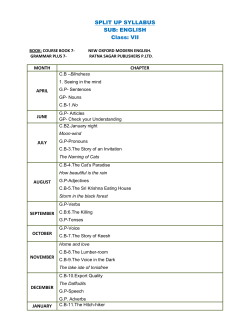 syllabus 2016-17 class vii