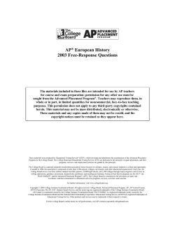 Free-Response Questions - AP Central