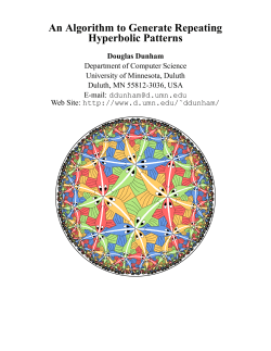 ISAMA 2007 Talk  - University of Minnesota Duluth