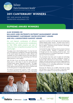 2011 - New Zealand Farm Environment Trust