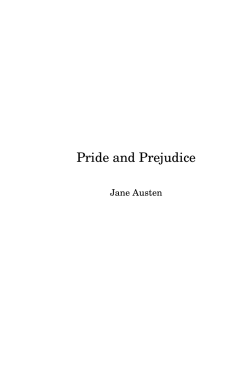 Pride and Prejudice