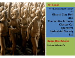 Ghurni Clay Dolls - Design Clinic Scheme