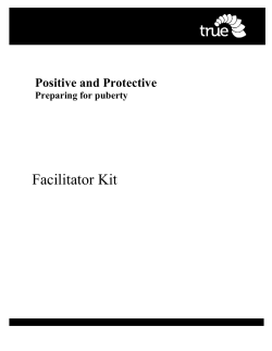 Positive and Protective - Preparing for puberty