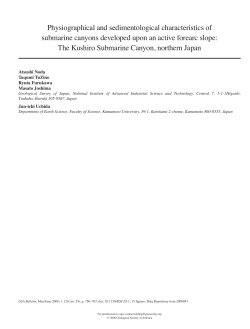 Physiographical and sedimentological - 400 Bad Request