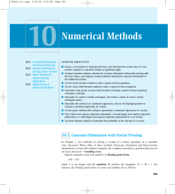 Chapter 10 Numerical Methods