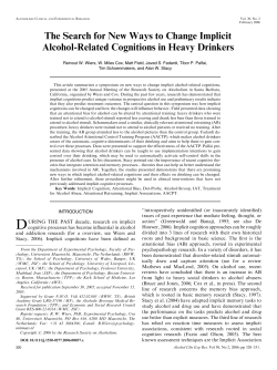 The Search for New Ways to Change Implicit Alcohol