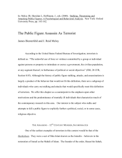 The Public Figure Assassin As Terrorist