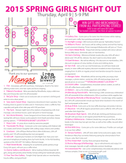 2015 spring girls night out - Ellensburg Downtown Association