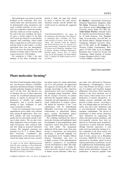 Plant molecular farming