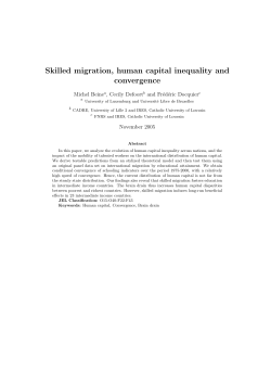 Skilled migration, human capital inequality and convergence