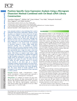 Position-Specific Gene Expression Analysis