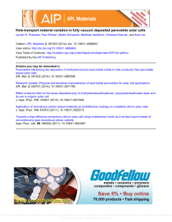 Hole-transport material variation in fully vacuum