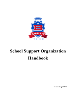 School Support Organization Handbook