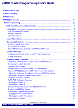 eMMC FLASH Programming User`s Guide