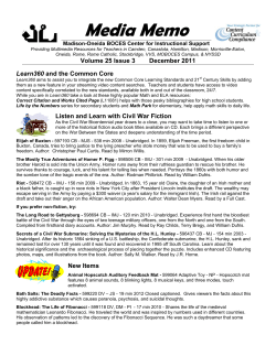 Media Memo December 2011 - Madison